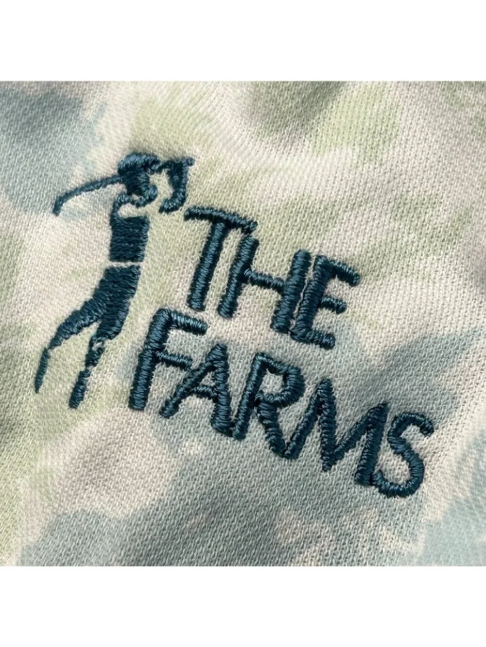 Straight Down Polo Shirt Mens Large Blue Floral The Farms Golf Pima Cotton Blend